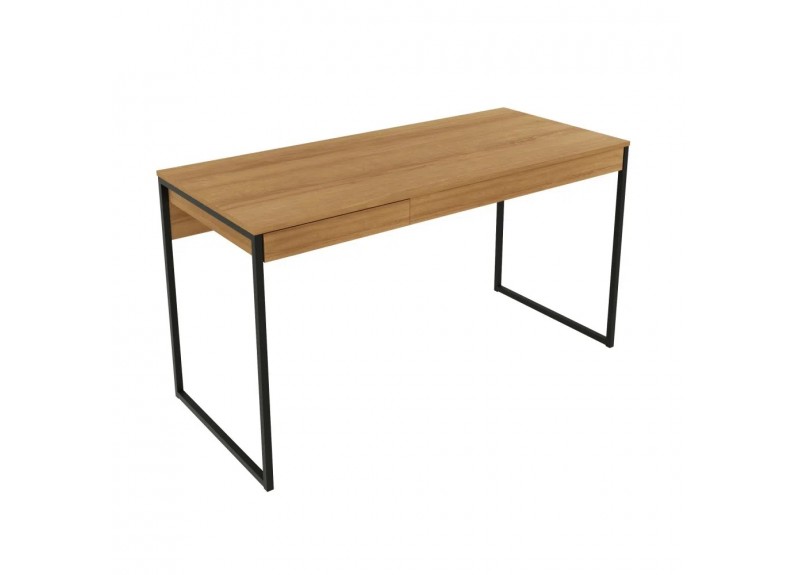 OFFICE TABLE MIDLAND REF 4156 1 TIR ALMOND/BLACK